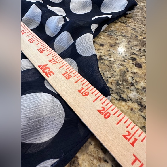 Prelude | Women’s Blue Polka-Dot Layer Dress, Lined, Sleeveless - Size 10 - Picture 11 of 12